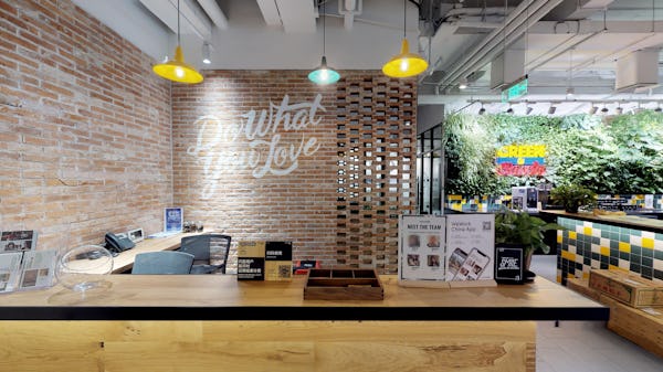 Wework location World Trade Tower in Shanghai