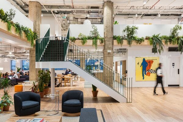 Wework location The Monument in London